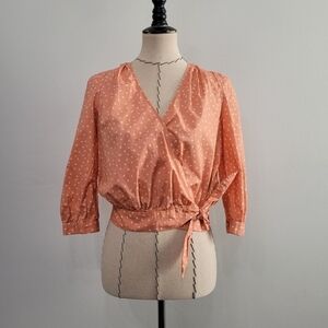 Madewell Wrap Top in Star Scatter